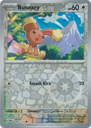 Buneary Reverse Holo 083 Pokesingles