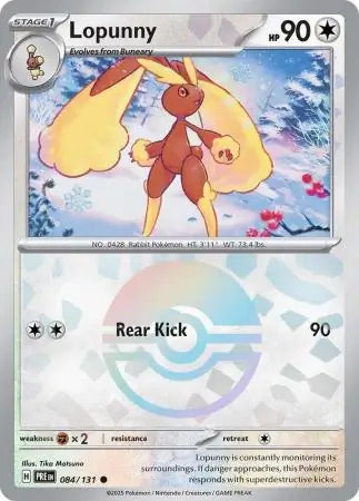 Lopunny Reverse Holo 084 Pokesingles