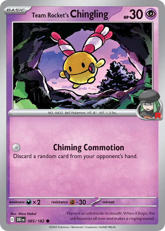 Team Rocket's Chingling 085 - Destined Rivals Pokesingles