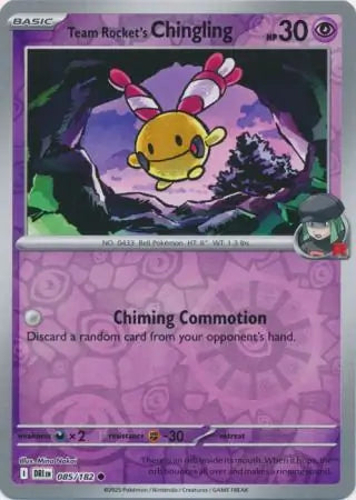 Team Rocket's Chingling Reverse Holo 085 - Destined Rivals Pokesingles