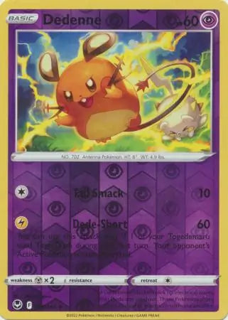 Dedenne Reverse Holo 085, Silver Tempest | Sword & Shield, , 0.00 kr, Pokesingles. Kjøp pokemon kort til lave priser hos oss.