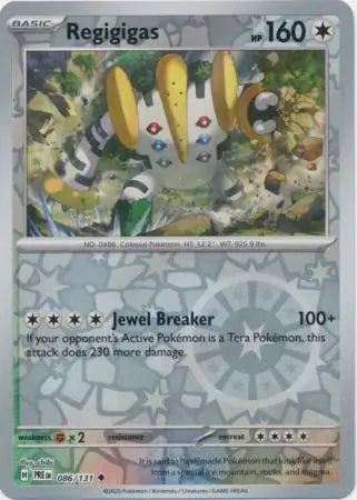 Regigigas Reverse Holo 086 Pokesingles