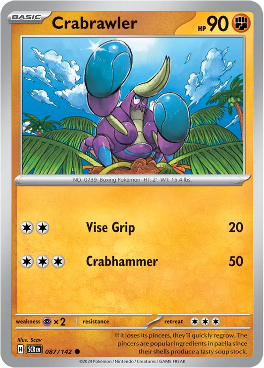 Crabrawler 087 - Stellar Crown Pokesingles