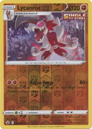 Lycanroc Reverse Holo 087