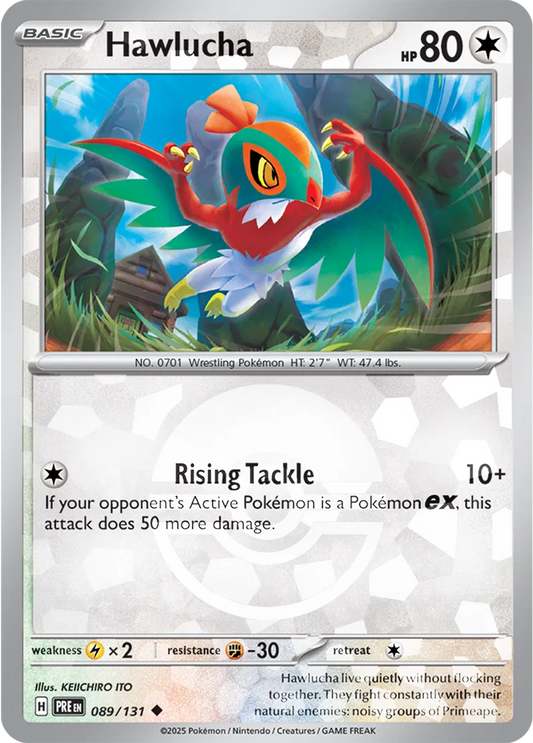 Hawlucha Poke ball Holo 89 - Prismatic Evolutions Pokesingles