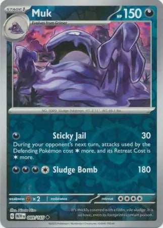 089 Muk Reverse Holo, 151 | Scarlet & Violet, reverse, 4.00 kr, Pokesingles. Kjøp pokemon kort til lave priser hos oss.