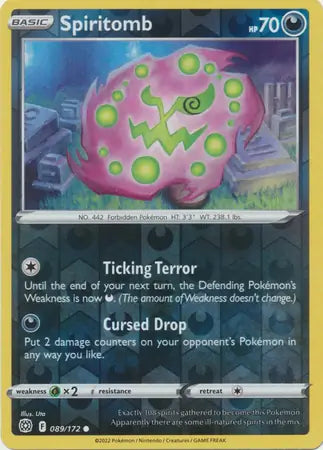 Spiritomb Reverse Holo 089, Brilliant Stars | Sword & Shield, , 0.00 kr, Pokesingles. Kjøp pokemon kort til lave priser hos oss.