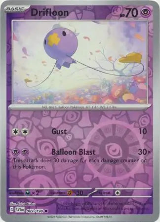089 Drifloon - Reverse Holo, Scarlet & Violet Base, , 4.00 kr, Pokesingles. Kjøp pokemon kort til lave priser hos oss.