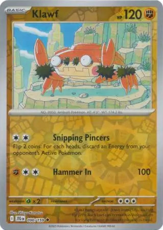 Klawf Reverse Holo 090 - Journey Together Pokesingles