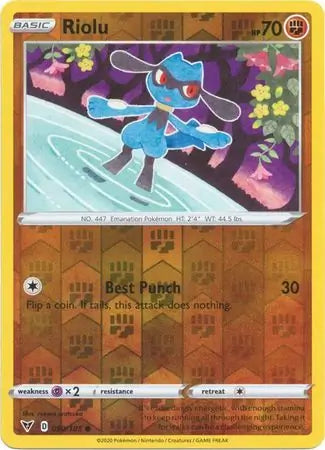 Riolu Reverse Holo 090 - Vivid Voltage