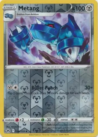 Metang Reverse Holo 090, Crown Zenith | Sword & Shield, , 0.00 kr, Pokesingles. Kjøp pokemon kort til lave priser hos oss.