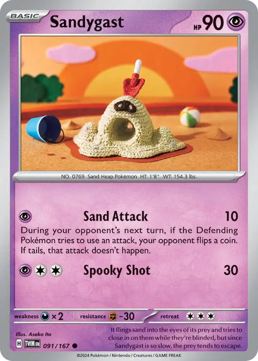 Sandygast 091, Twilight Masquerade | Scarlet & Violet, , 5.00 kr, Pokesingles. Kjøp pokemon kort til lave priser hos oss.