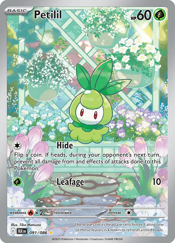 Petilil 091 - Black Bolt Pokesingles