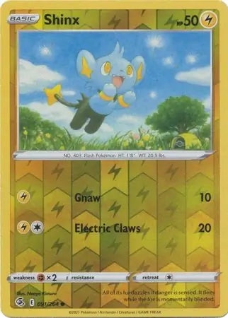 Shinx Reverse Holo 091, Fusion Strike | Sword & Shield, , 2.00 kr, Pokesingles. Kjøp pokemon kort til lave priser hos oss.