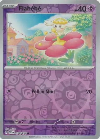 091 Flabébé - Reverse Holo, Scarlet & Violet Base, , 4.00 kr, Pokesingles. Kjøp pokemon kort til lave priser hos oss.