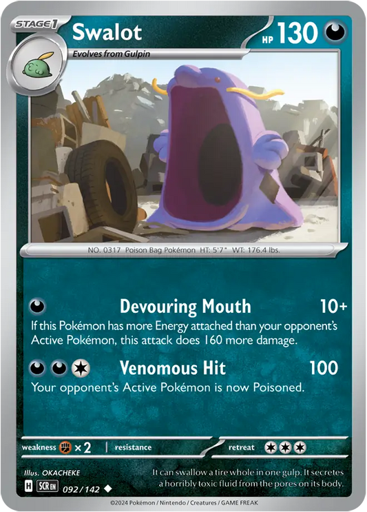 Swalot 092 - Stellar Crown Pokesingles