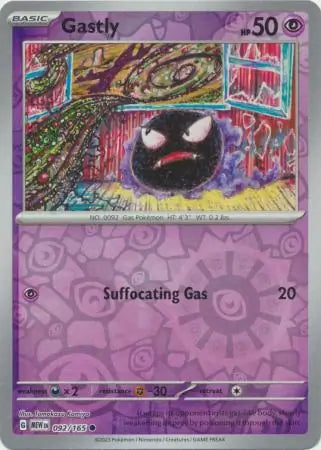 092 Gastly Reverse Holo, 151 | Scarlet & Violet, reverse, 4.00 kr, Pokesingles. Kjøp pokemon kort til lave priser hos oss.