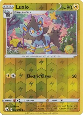Luxio Reverse Holo 092, Fusion Strike | Sword & Shield, , 2.00 kr, Pokesingles. Kjøp pokemon kort til lave priser hos oss.