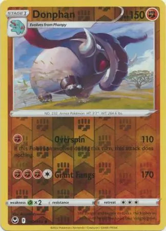 Donphan Reverse Holo 092, Silver Tempest | Sword & Shield, , 0.00 kr, Pokesingles. Kjøp pokemon kort til lave priser hos oss.