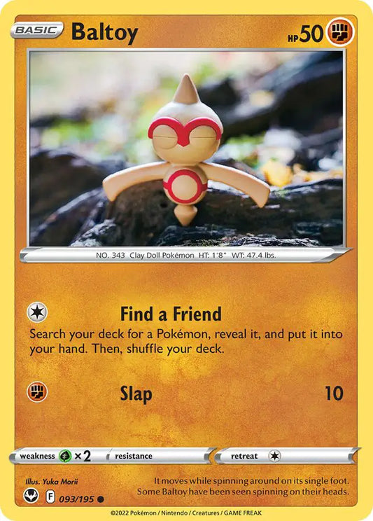 Baltoy 093, Silver Tempest | Sword & Shield, , 0.00 kr, Pokesingles. Kjøp pokemon kort til lave priser hos oss.