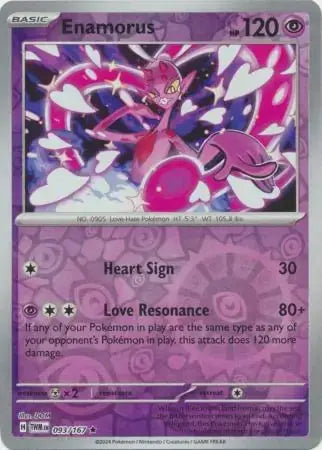 Enamorus Reverse Holo 093, Twilight Masquerade | Scarlet & Violet, , 6.00 kr, Pokesingles. Kjøp pokemon kort til lave priser hos oss.
