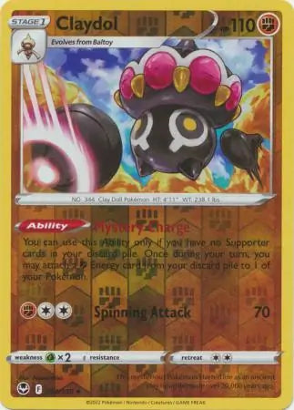 Claydol Reverse Holo 094, Silver Tempest | Sword & Shield, , 0.00 kr, Pokesingles. Kjøp pokemon kort til lave priser hos oss.