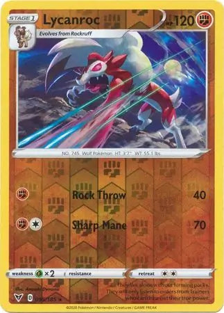 Lycanroc Reverse Holo 095 - Vivid Voltage