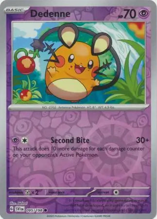 095 Dedenne - Reverse Holo, Scarlet & Violet Base, , 4.00 kr, Pokesingles. Kjøp pokemon kort til lave priser hos oss.