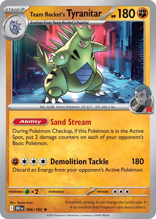 Team Rocket's Tyranitar 096 - Destined Rivals Pokesingles