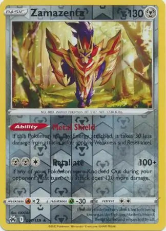 Zamazenta Reverse Holo 097, Crown Zenith | Sword & Shield, , 0.00 kr, Pokesingles. Kjøp pokemon kort til lave priser hos oss.