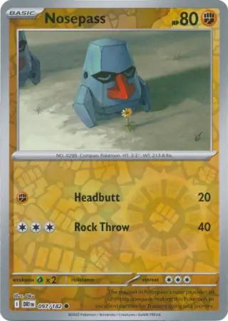 Nosepass Reverse Holo 097 - Destined Rivals Pokesingles