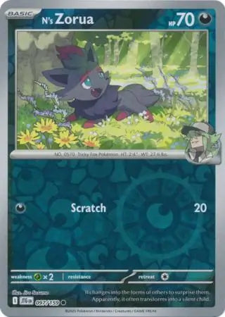N's Zorua Reverse Holo 097 - Journey Together Pokesingles