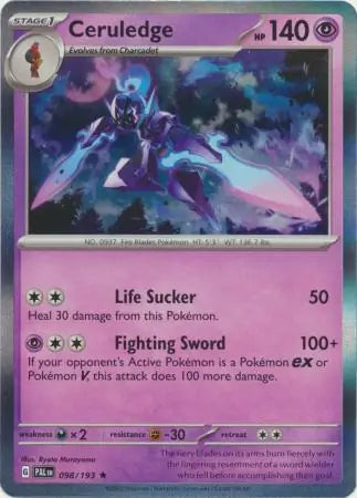 Ceruledge 098 - Paldea Evolved, Paldea Evolved | Scarlet & Violet, , 5.00 kr, Pokesingles. Kjøp pokemon kort til lave priser hos oss.