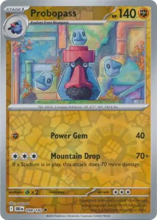 Probopass Reverse Holo 098 - Destined Rivals Pokesingles