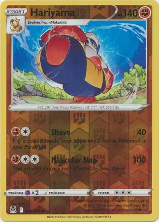 Hariyama Reverse Holo 098, Lost Origin | Sword & Shield, , 0.00 kr, Pokesingles. Kjøp pokemon kort til lave priser hos oss.