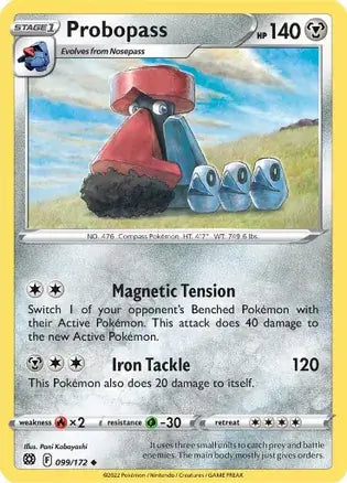 Probopass 099, Brilliant Stars | Sword & Shield, , 0.00 kr, Pokesingles. Kjøp pokemon kort til lave priser hos oss.