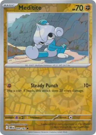 Meditite Reverse Holo 099 - Destined Rivals Pokesingles