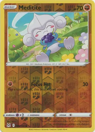 Meditite Reverse Holo 099, Lost Origin | Sword & Shield, , 0.00 kr, Pokesingles. Kjøp pokemon kort til lave priser hos oss.