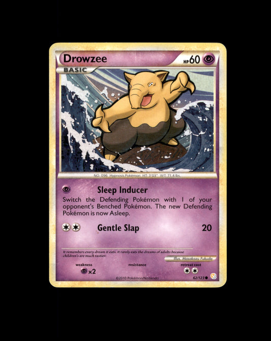 *SE BILDE FOR TILSTAND* Drowzee #62 Pokemon HeartGold & SoulSilver Pokesingles