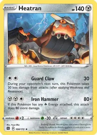 Heatran 100, Brilliant Stars | Sword & Shield, , 0.00 kr, Pokesingles. Kjøp pokemon kort til lave priser hos oss.