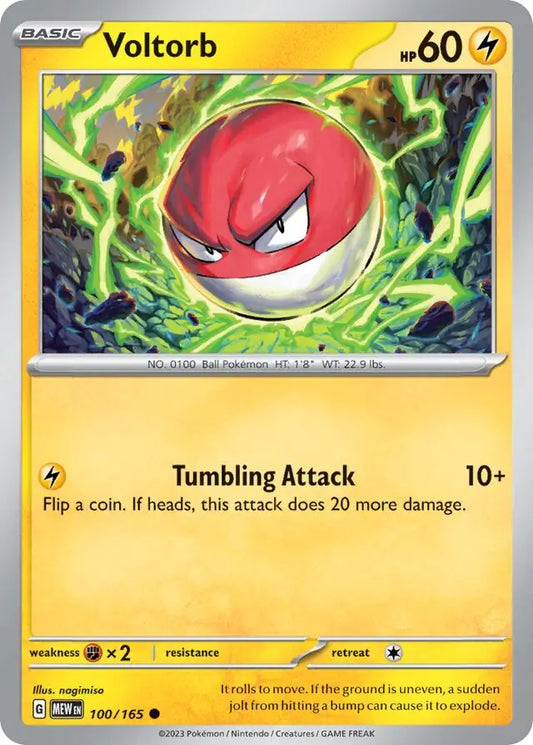 100 Voltorb, 151 | Scarlet & Violet, , 3.00 kr, Pokesingles. Kjøp pokemon kort til lave priser hos oss.