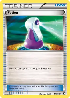 Potion 100 - Black and White Base Pokesingles