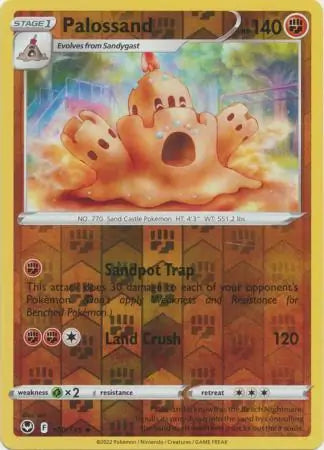 Palossand Reverse Holo 100, Silver Tempest | Sword & Shield, , 0.00 kr, Pokesingles. Kjøp pokemon kort til lave priser hos oss.