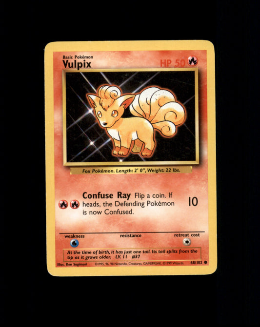 *SE BILDE FOR TILSTAND* Vulpix #68 Pokemon Base Set Pokesingles