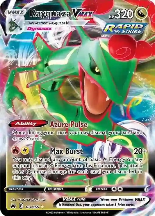Rayquaza VMAX 101, Crown Zenith | Sword & Shield, , 0.00 kr, Pokesingles. Kjøp pokemon kort til lave priser hos oss.