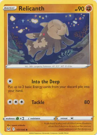 Relicanth 101, Lost Origin | Sword & Shield, , 0.00 kr, Pokesingles. Kjøp pokemon kort til lave priser hos oss.
