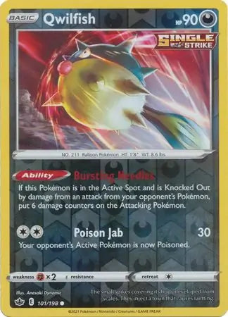Qwilfish Reverse Holo 101