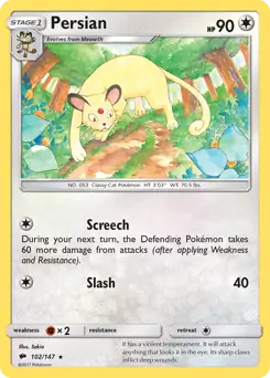 Persian 102 - Burning Shadows Pokesingles