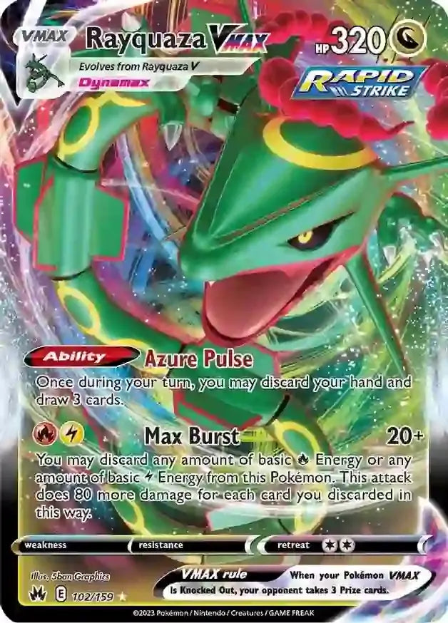 Rayquaza VMAX 102, Crown Zenith | Sword & Shield, , 0.00 kr, Pokesingles. Kjøp pokemon kort til lave priser hos oss.