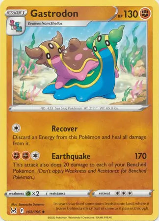 Gastrodon 102, Lost Origin | Sword & Shield, , 0.00 kr, Pokesingles. Kjøp pokemon kort til lave priser hos oss.